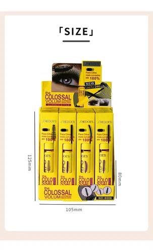 Kit Rimel Shedoes 4 Cepillos, Impermeable, Largo, Voluminoso