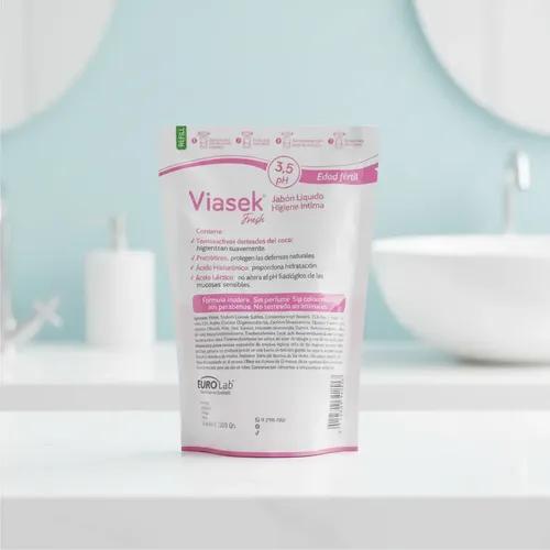 Viasek Fresh Jabon Liquido Intimo Ph 3.5 Refill 200ml