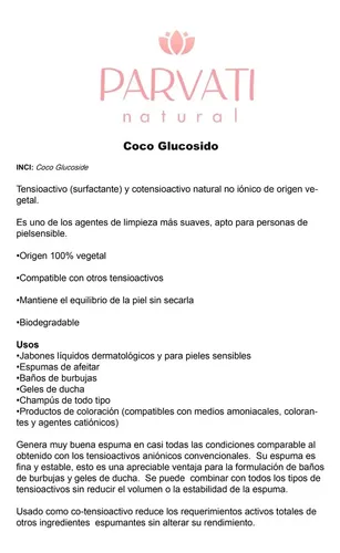 Coco Glucosido De 100 Grs