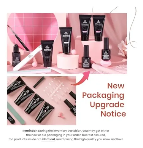 Kit De Gel De Extensión De Uñas De Polivinílico,