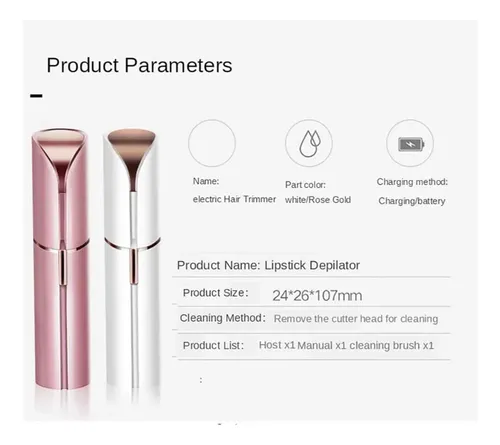 Depiladora Facial Sin Dolor Para Mujer, Diseño Compacto Y
