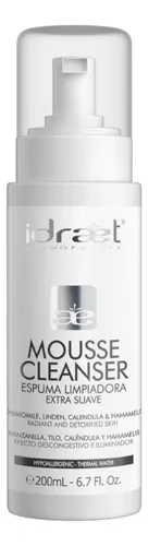 Mousse Cleanser Espuma Limpiadora Suavizante Idraet 200ml