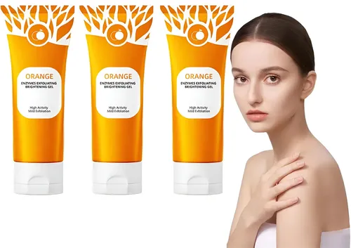 3 X Gel Exfoliante Natural De Naranja .