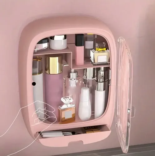 Estante Organizador Cosméticos Maquillaje Flotante De Pared