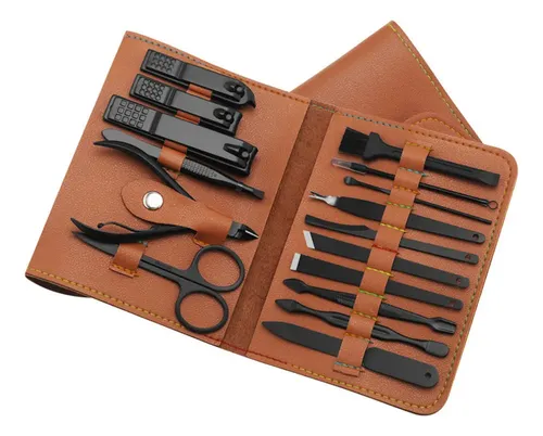 Set De Cortaúñas Y Manicura De 16 Piezas, Con Bolsa De . .