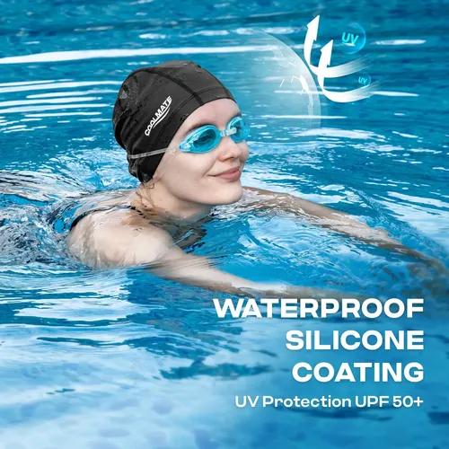 Gorro De Natación Coolmate De Tela Impermeable Para Adultos,