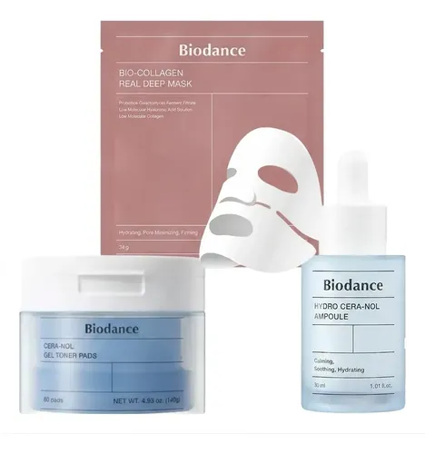 Set Skincare Coreano Serum Toner Pads Mascarilla Colágeno