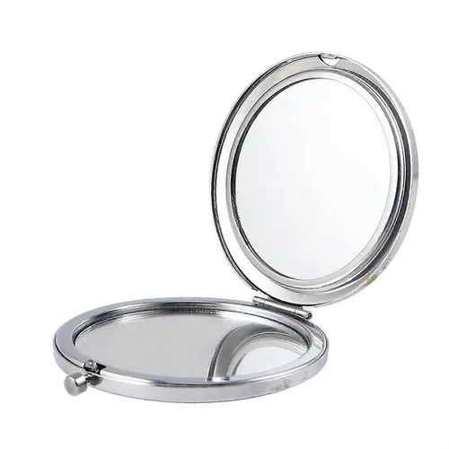 Espejo De Maquillaje Compacto Con Diamantes De Imitación, Paquete De 1 Paquete Para Mujer
