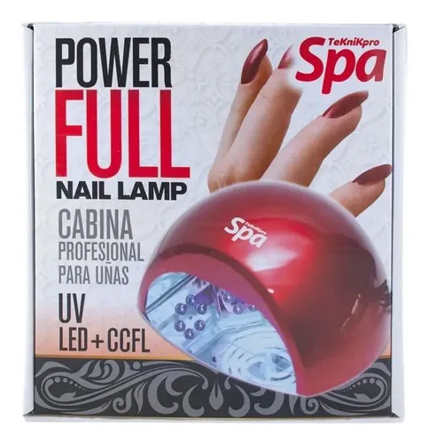 Teknikpro Spa Cabina Uñas Ccfl Uv Led 15w Power Full Lampara