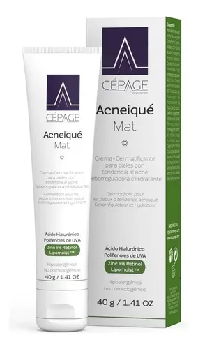 Cepage Acneiqué Mat Crema Gel Matificante Seborreguladora Hidratante Anti Brillo Pieles Grasas Acneicas Tipo de piel Grasa