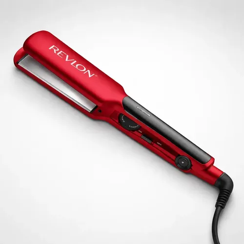 Plancha De Pelo Revlon 220° Placas 4.5 Cm. Recubrimiento Titanio – Roja