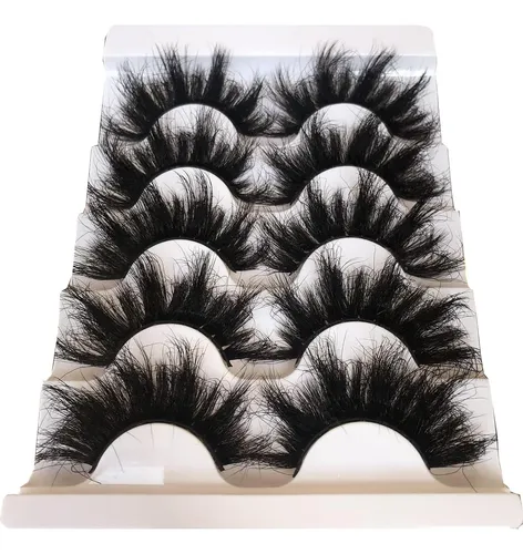 Pestañas Postizas 25mm Lux Gmagictobo Lujo 5 Pares