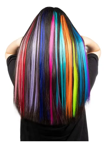 Extensores De Pelo Con Broches Para Fiestas De Colores, 13 U