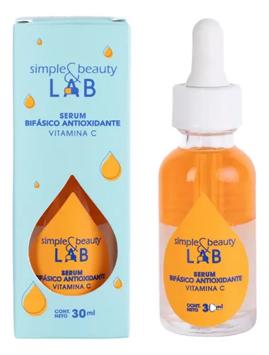 Serum Facial Bifásico Vitamina C Simple & Beauty 30ml Todo tipo de piel