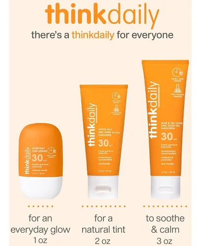 Thinkdaily Suero Solar Facial Spf 30, 30 Ml, Hidratante