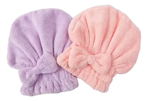 Gorro Turbante Pelo Toalla Cofia Secado Rapido Antifrizz