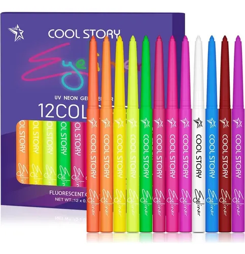 Delineador Neón Uv 12 Colores Bestland