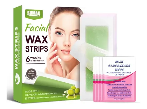 Bandas Depilatorias Rostro Sumax Oliva Piel Sensible