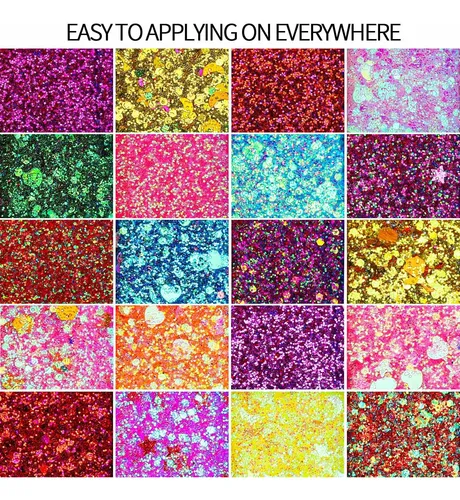 Fandamei Paleta Glitter Gel 40 Colores Para Rostro