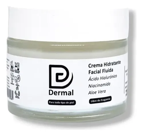Dermal Crema Hidratante Facial Fluid Hialuronico/niacinamida Momento De Aplicación Día/noche Tipo De Piel Todo Tipo De Piel