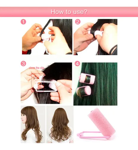 Rulos Para Peinar El Cabello Con Cojín De Espuma De Esponja,