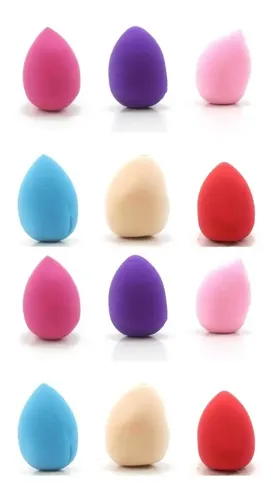 Set 6 Esponjas Gota Latex Para Maquillaje Blender Fashion