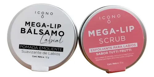 Kit Balsamo Y Exfoliante Labial Mega-lip Icono