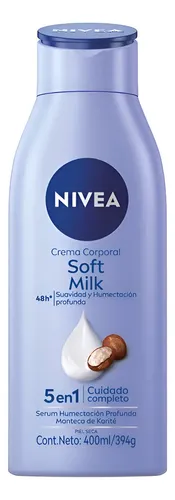 Crema Corporal Nivea Soft Milk 5en1 400ml Cuidado Completo