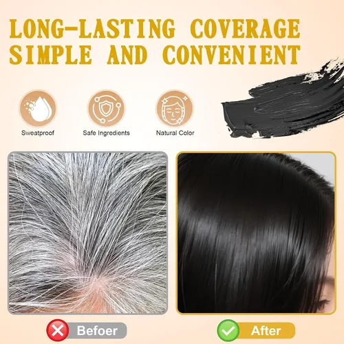 Peine Para Teñir El Cabello Negro 2 En 1, Impermeable E Inst