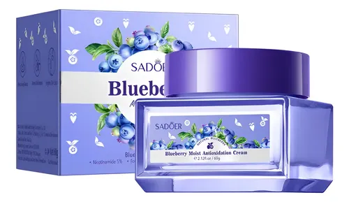 Crema Facial Antioxidante Sadoer Arándanos 86.9% Todo Tipo De Piel 60ml