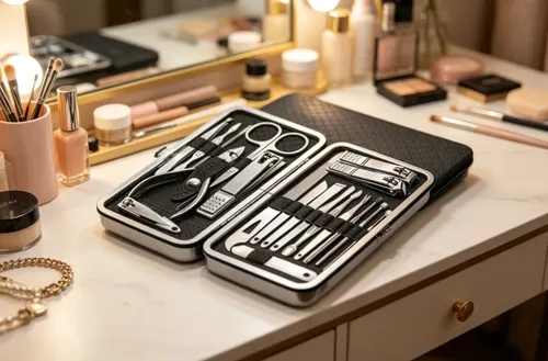 Kit Manicura Y Pedicura 19 En 1 Acero Inox