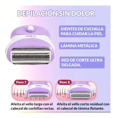 Depilador Corporal Recargable Con Accesorios Incluidos