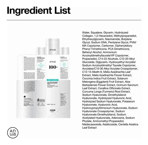 Anua Crema Hidratante Con Pdrn Y Ácido Hialurónico X60ml