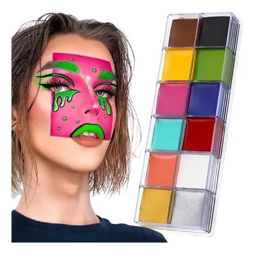 Paleta Maquillaje Artístico Cremoso Al Aceite Paris Night