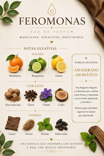 Perfume Afrodisiaco Hombre Atrae Mujeres Fragancia Premium