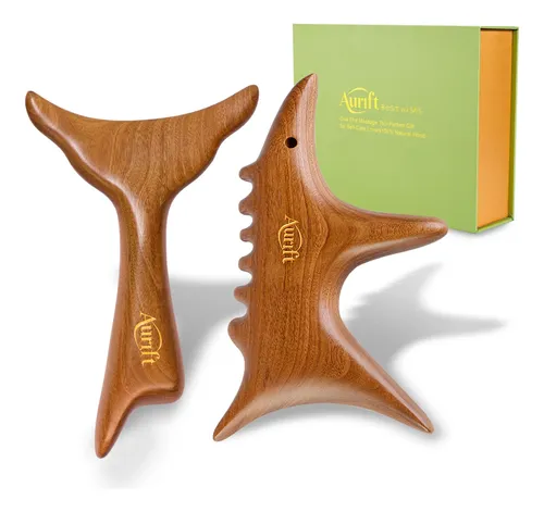 Aurift Juego De Herramientas De Madera Gua Sha Para La Cara