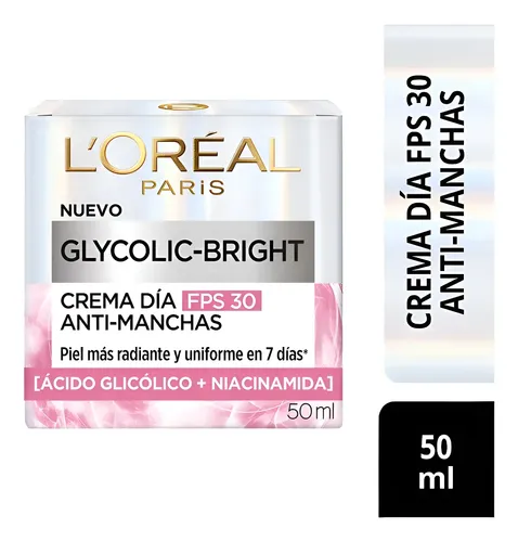 Crema Día Fps30 Anti-manchas Glycolic Bright L’oréal Paris
