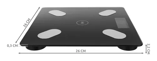 Balanza De Baño Digital Familiar App Bluetooth 180 Kg