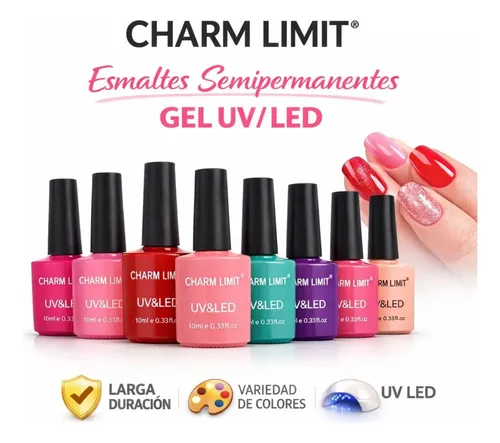 Kit Manicuria Semipermanente Charm Limit X 48 Gel Uv Led Uña