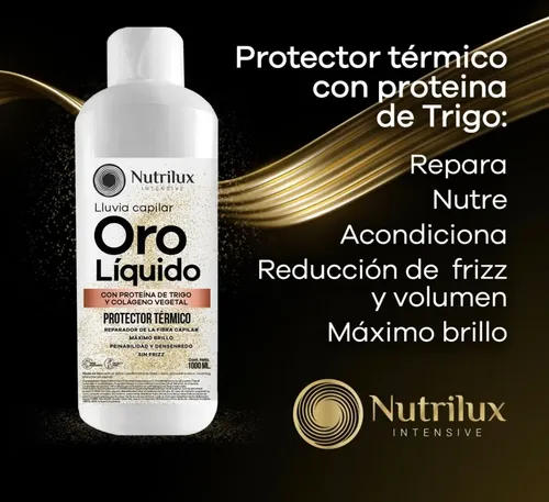 Protector Termico 5 Litros Oro Liquido Brillo Anti Frizz
