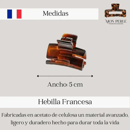 Broche Pelo Frances Mediano Ganchos Carey Carey Mediano