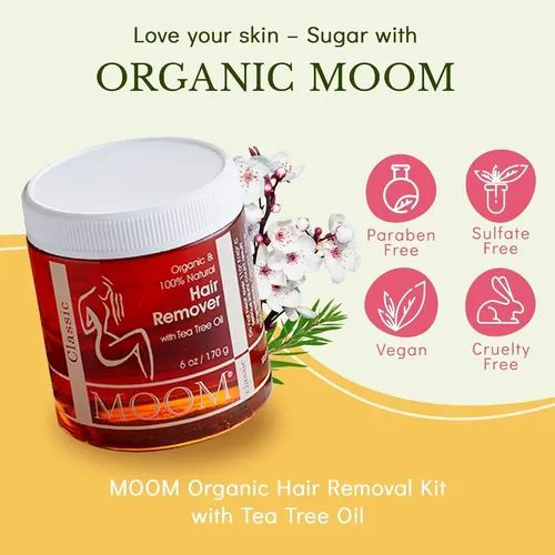 Cera De Azúcar Orgánica Moom – 6 Oz