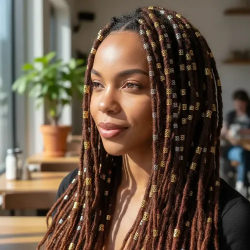 48 Anillos Cuffs Adornos Para Trenzas Rastas Plateado Dorado