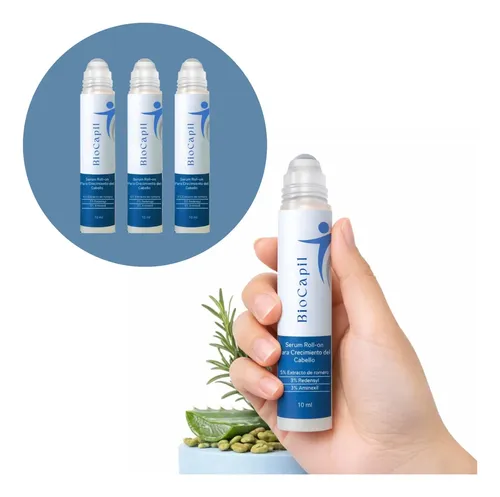 Serum Anticaida Crecimiento Capilar Roll-on Biocapil3x2