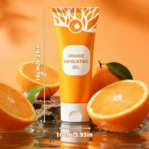 Gel Exfoliante De Naranja Para Rostro Y Cuerpo, Limpieza Pro