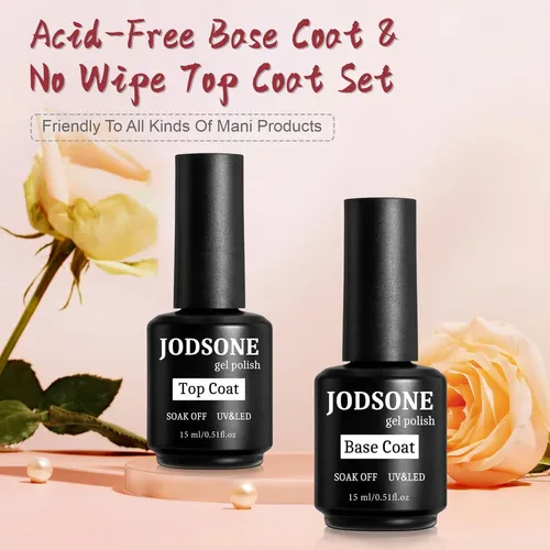 Base Y Top Coat Jodsone 2x15ml Para Uñas