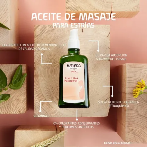 Aceite De Masaje Natural Para Estrías Weleda 100ml