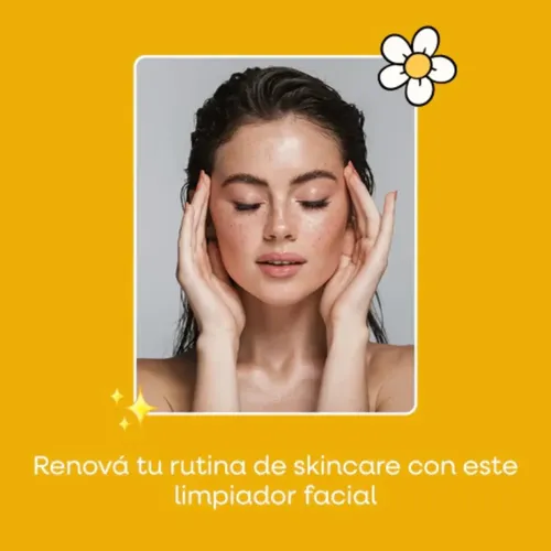 Limpiador Facial Extracto Vitamina C Piel Hidratada Luminosa