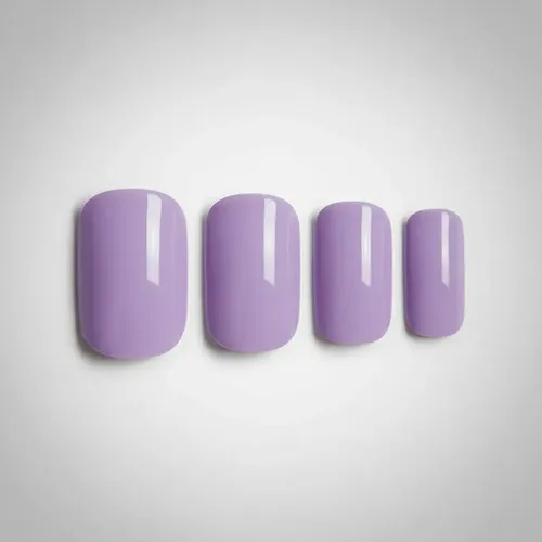 Press On Tips Autoadhesivo Oval Cherimoya Violeta Lisa