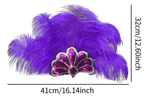 Tocado De Plumas Para Vestir La Cabeza, Accesorio Para Mujer